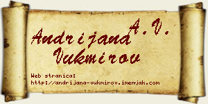 Andrijana Vukmirov vizit kartica